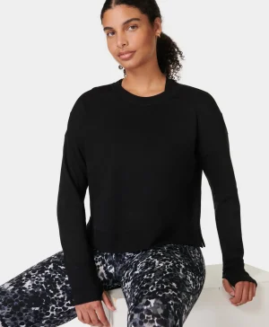 Sweaty Betty After Class Crop Sweatshirt- Sweatshirts + Hoodies |