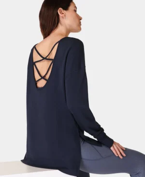 Sweaty Betty After Class Cross Back Sweatshirt- Sweatshirts + Hoodies