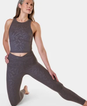Sweaty Betty Everyday Wrap Waist Leggings Emboss- Full Length