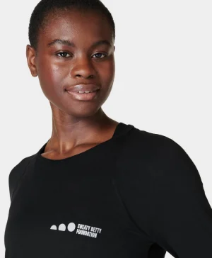 Sweaty Betty Foundation Breathe Easy Running Long Sleeve Top- Long Sleeve Tops